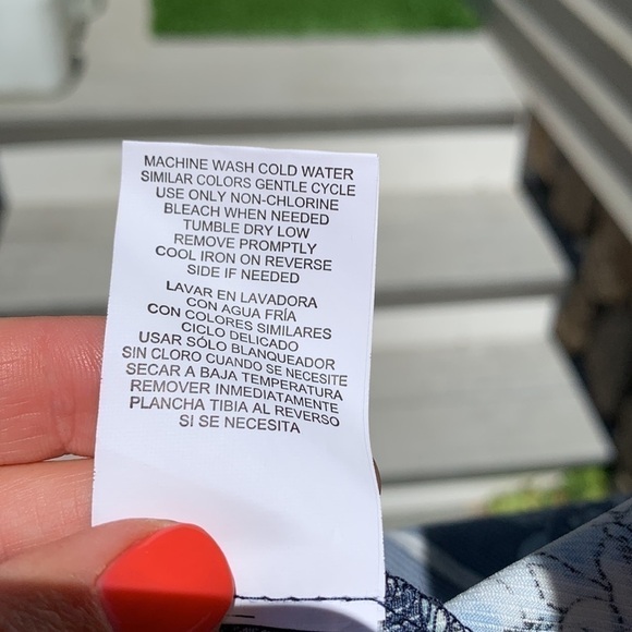 Speechless Juniors Navy/Royal Floral Faux Wrap Dress - Picture 16 of 16